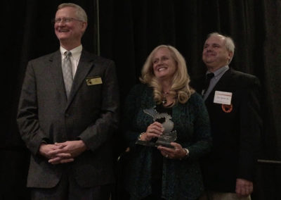 Shelly and Jim Green receiving MSU Key Partner Award