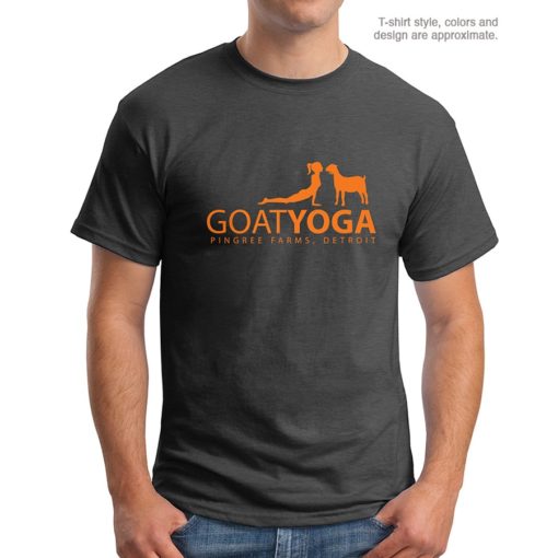 Goat yoga t-shirt front