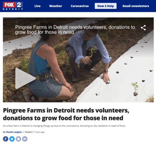 Pingree Farms on Fox 2 news